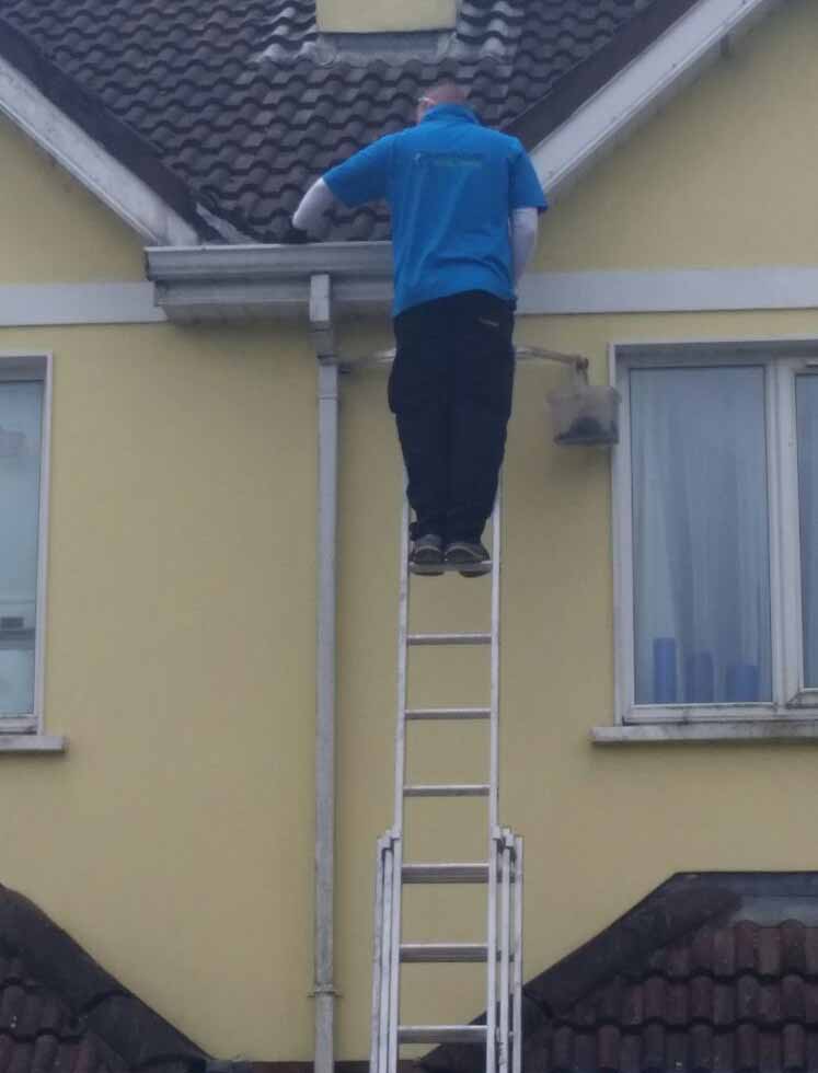 gutter cleaning with Pure N Clean Cork. gutter cleaning with Pure N Clean Cork.